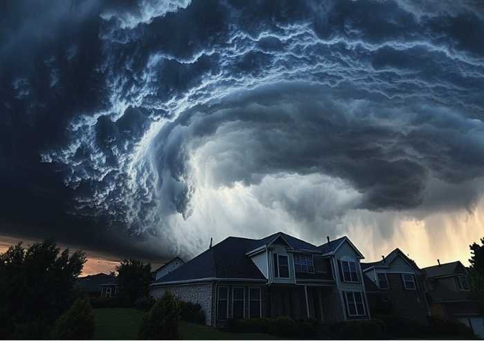 Storm damage roof repair Conroe